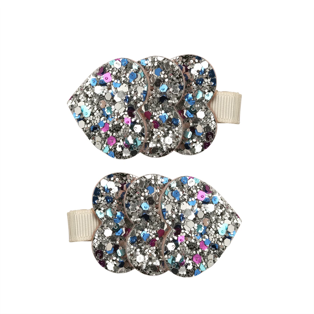 5 1 пара/2 шт. блесток Блеск шпильки для маленьких девочек Blingbling Sweet Heart заколки маленькая заколка для волос - Цвет: 5