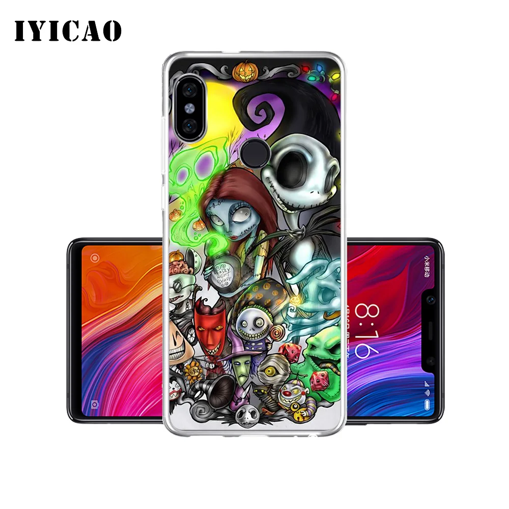 IYICAO Мягкий силиконовый чехол для телефона с кошмаром перед Рождеством Xiaomi Mi 9 8 SE 6
