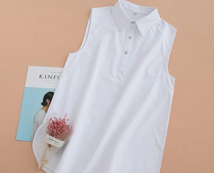 Новинка 2017 года сезон весна-осень белая шифоновая Повседневная рубашка без