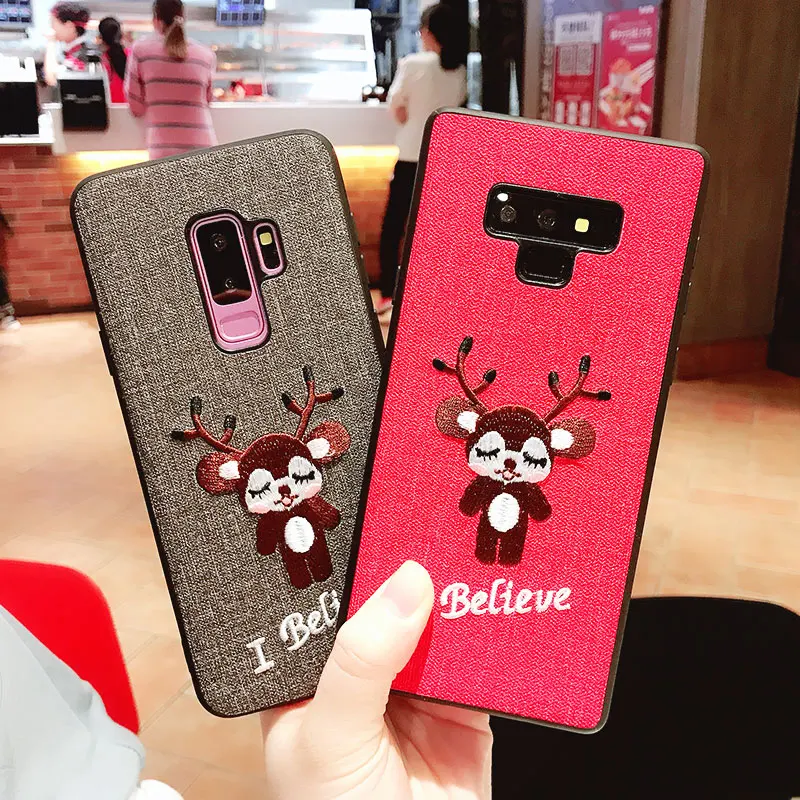 Rheinruby Embroidery Case For iPhone X XS XR Max 6S 7 8 Plus Cases Huawei P20 Pro Lite Galaxy Note 9 S8 S9 |