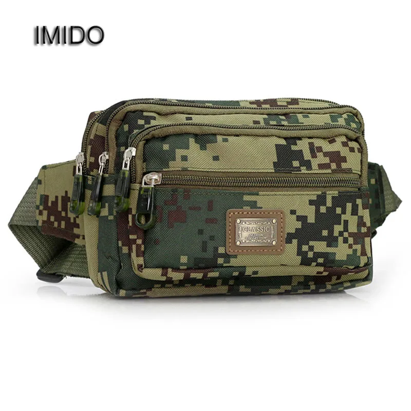 IMIDO хит продаж оптовая продажа камуфляжная поясная сумка для мужчин и женщин
