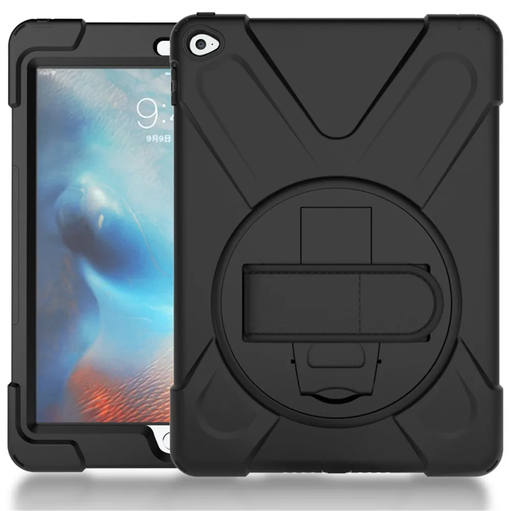 360 градусов сверхмощный детский безопасный Чехол для Apple iPad air 2/iPad 6 9 7 '' PC &amp