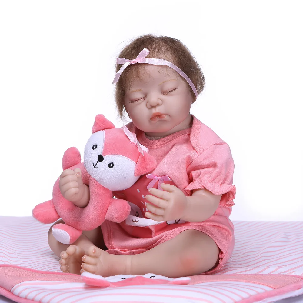 Nicery 20 22 дюйма 50 55 см Bebe Reborn Doll Мягкая силиконовая игрушка для мальчиков и девочек