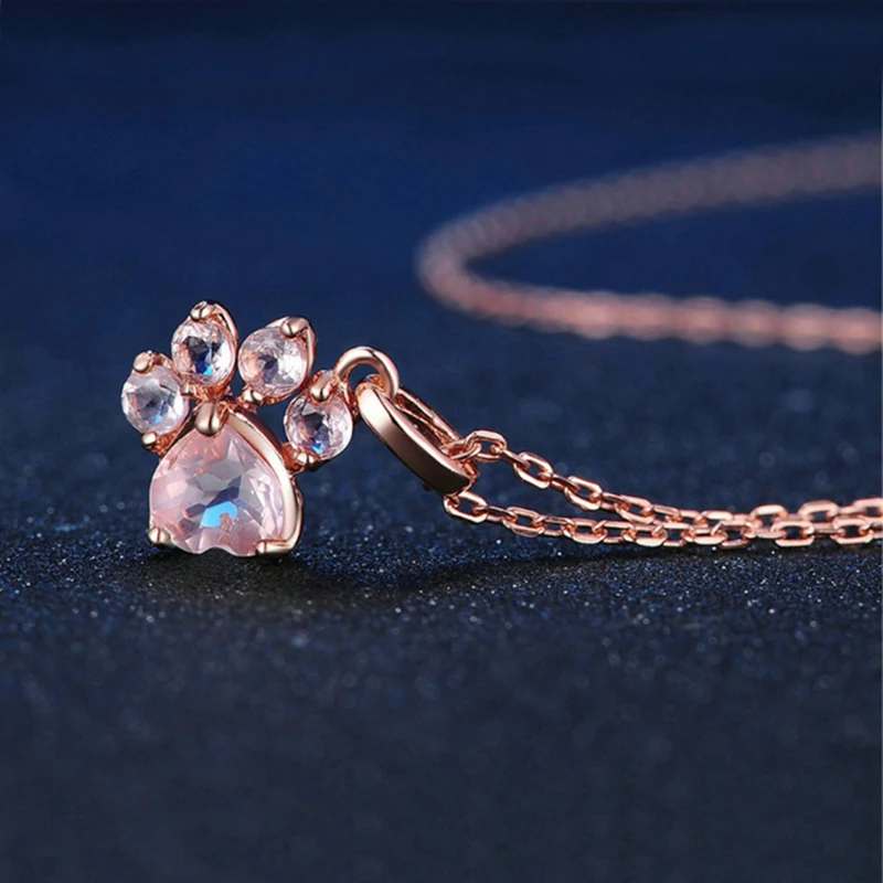 1 комплект прекрасные серьги и ожерелье милый розовый золотой цвет Женская