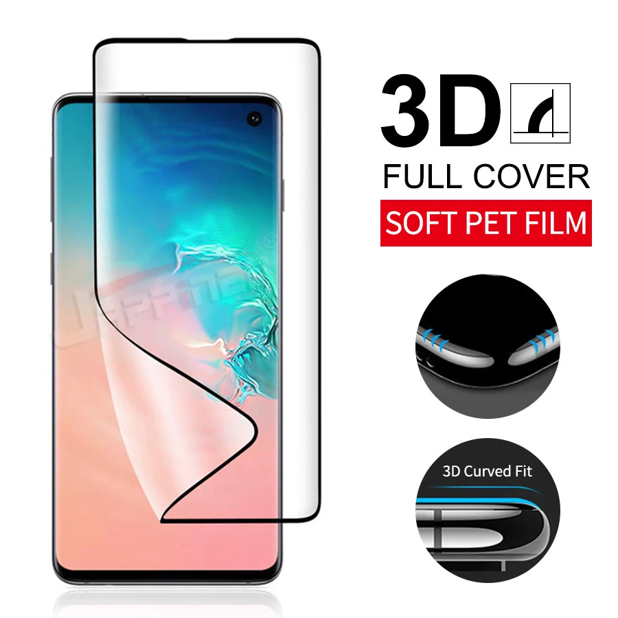3D полное покрытие протектор экрана для samsung Galaxy S10 S9 S8 Plus S10e S7 Edge наклейка ПЭТ
