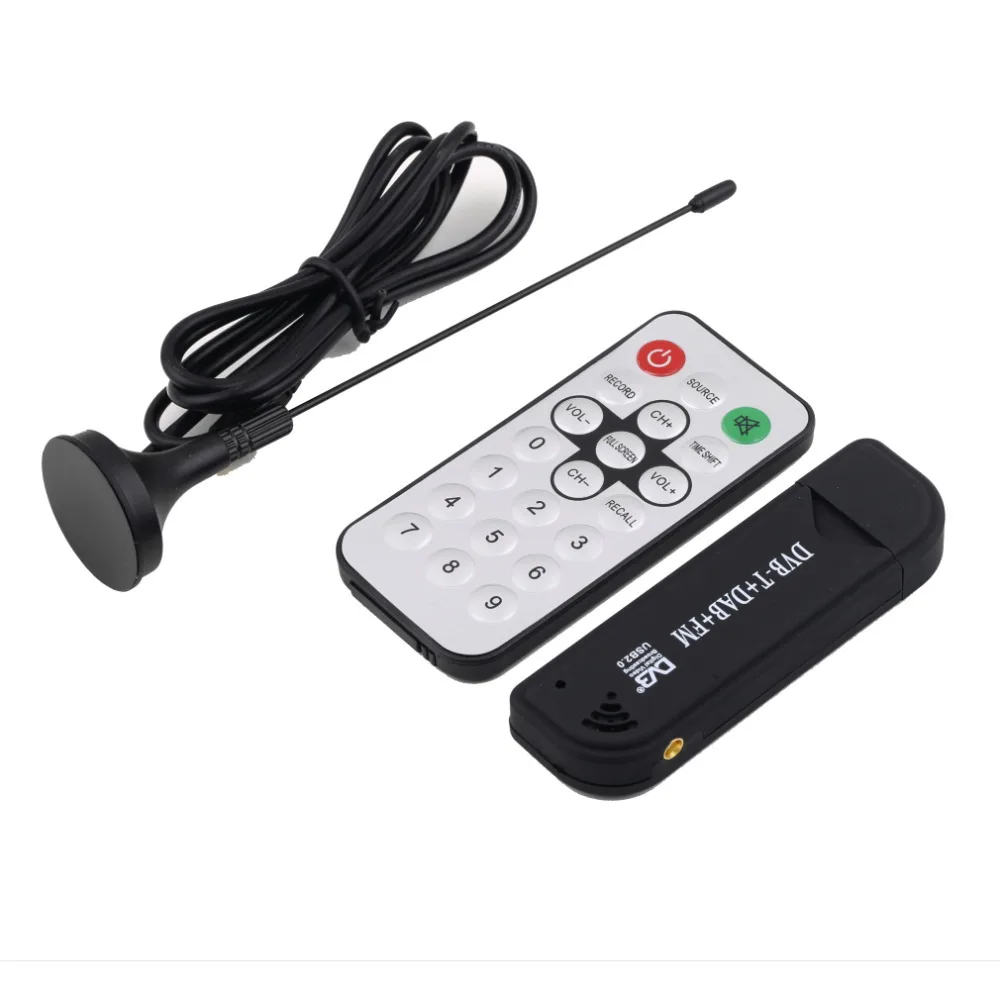 RTL2832U FC0012 DVB-T USB цифровой ТВ-тюнер ресивер Поддержка портативных ПК спутниковйы ТВ-приемник, 128 Мб оперативной памяти, 6/7/8 мг 800MHz процессор