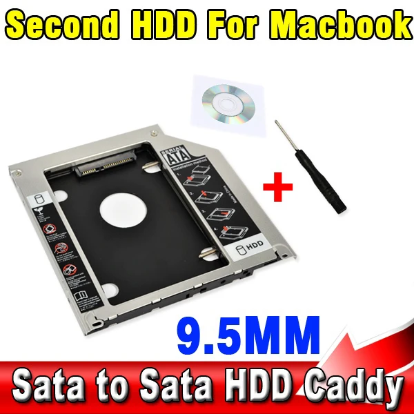 Алюминиевый корпус для второго жесткого диска 9 5 мм 2 дюйма SATA 0 3 0|caddy 9.5mm|case forcase for