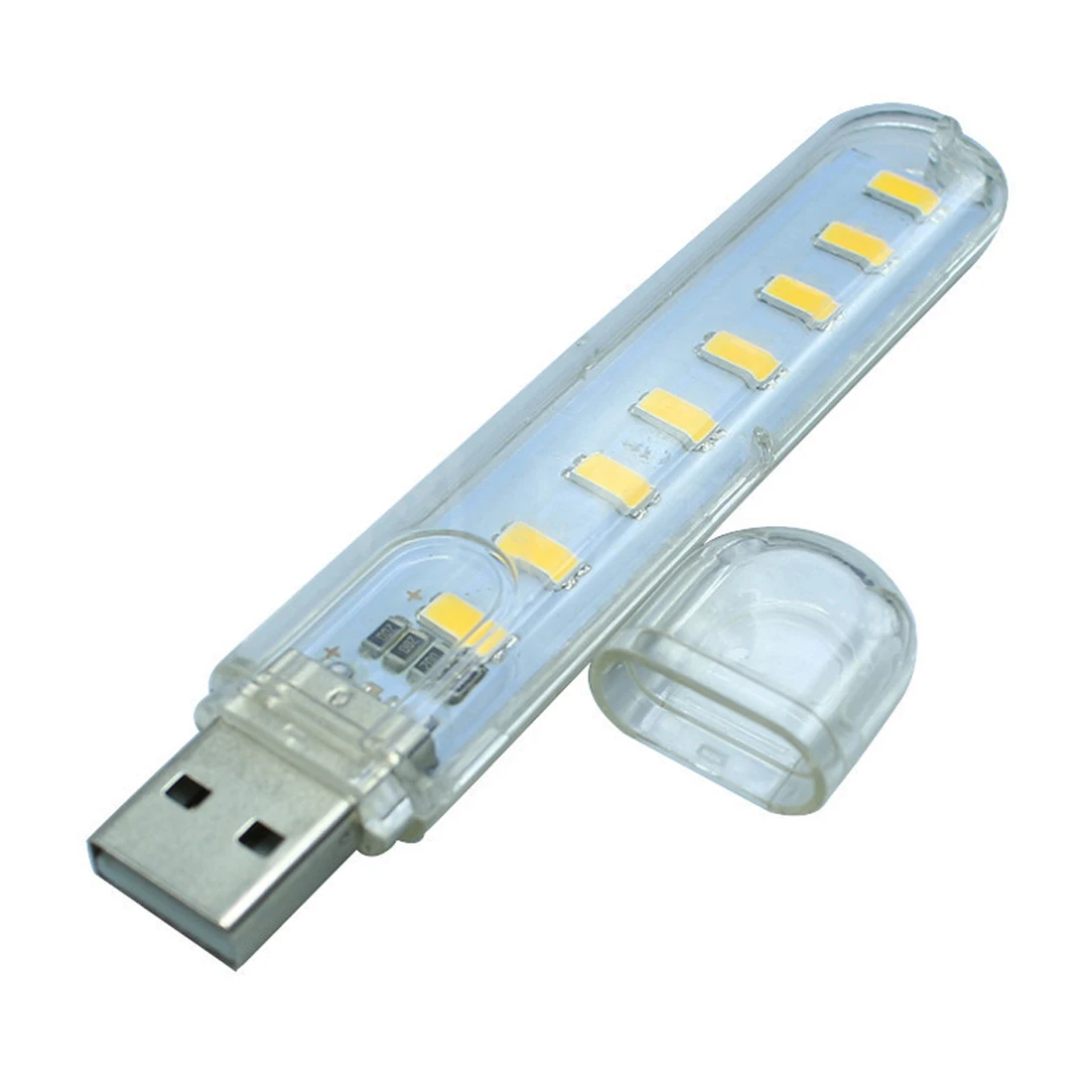 Светодиодный ночник centechia мини USB 8 светодиодов 5 В холодный белый свет лампа для