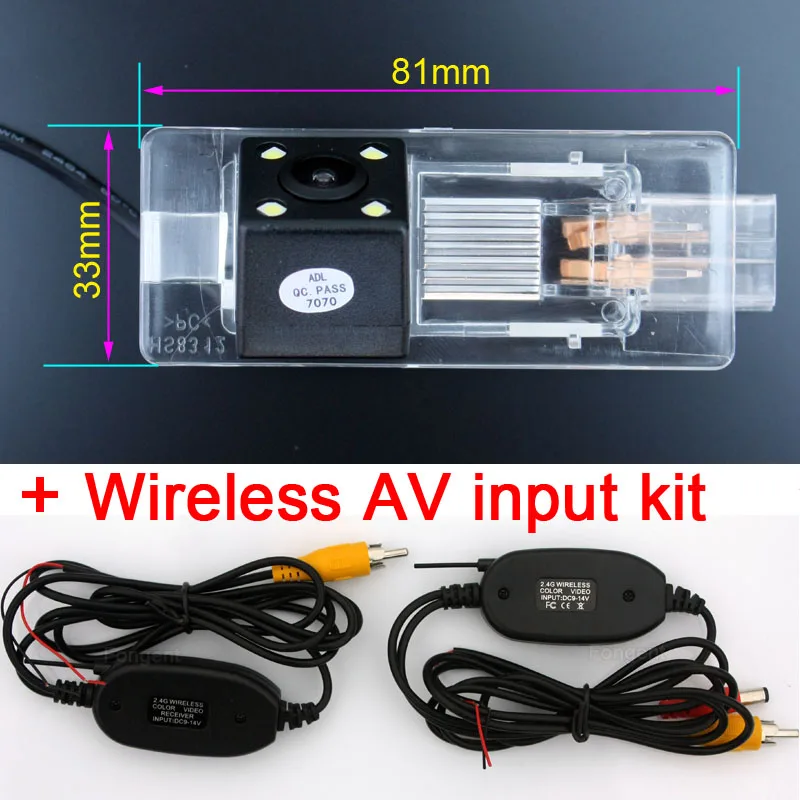 Fongent Беспроводная Автомобильная камера заднего вида для Renault Clio 4 Renault Fluence 2013 Captur DVD gps-монитор - Название цвета: 8312-AV