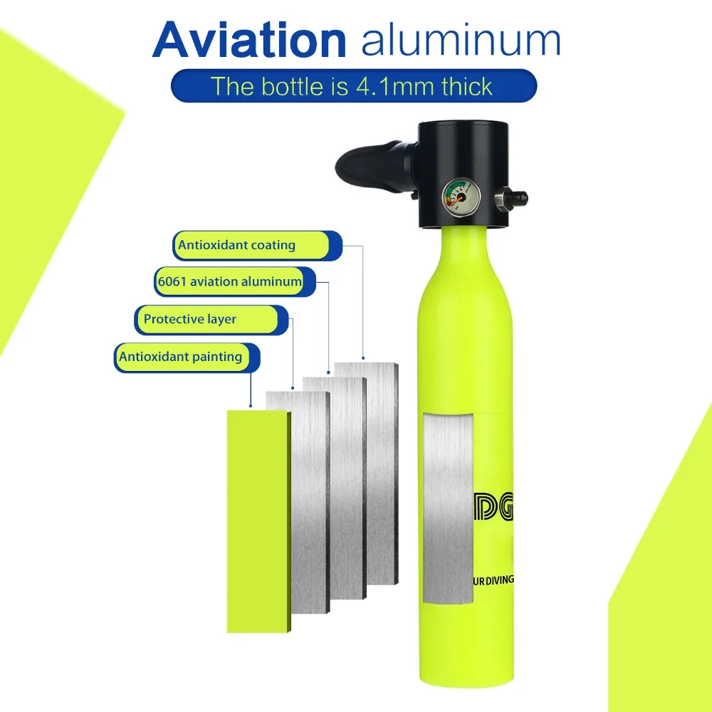 Мини кислородные баллоны с адаптером для подводного плавания и дыхания