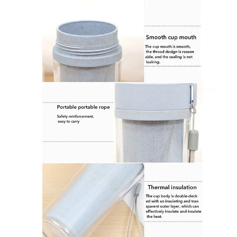 Hoomall 350 мл ладана двухслойные пластиковые бутылки для воды рук Кухонные