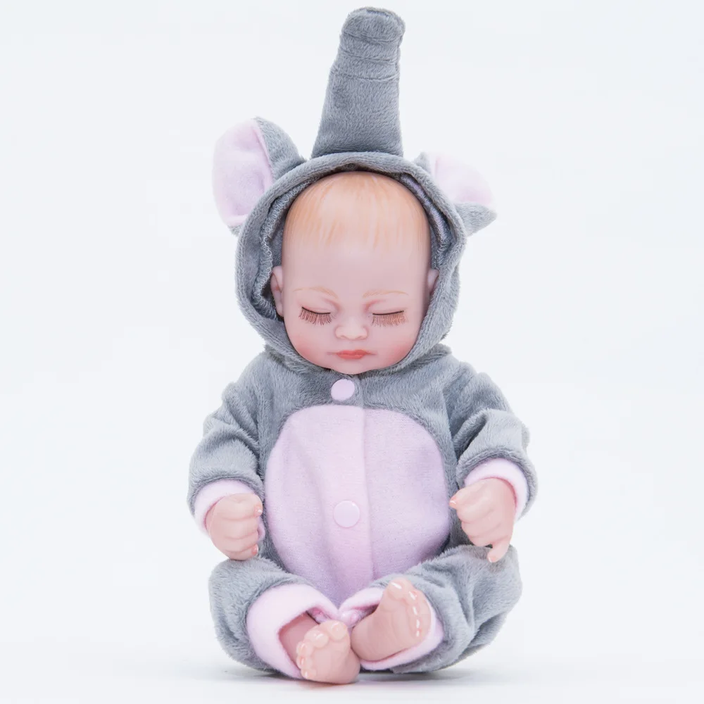 10 дюймов Полностью силиконовый винил милый Bebe новый образовательный тип ручной