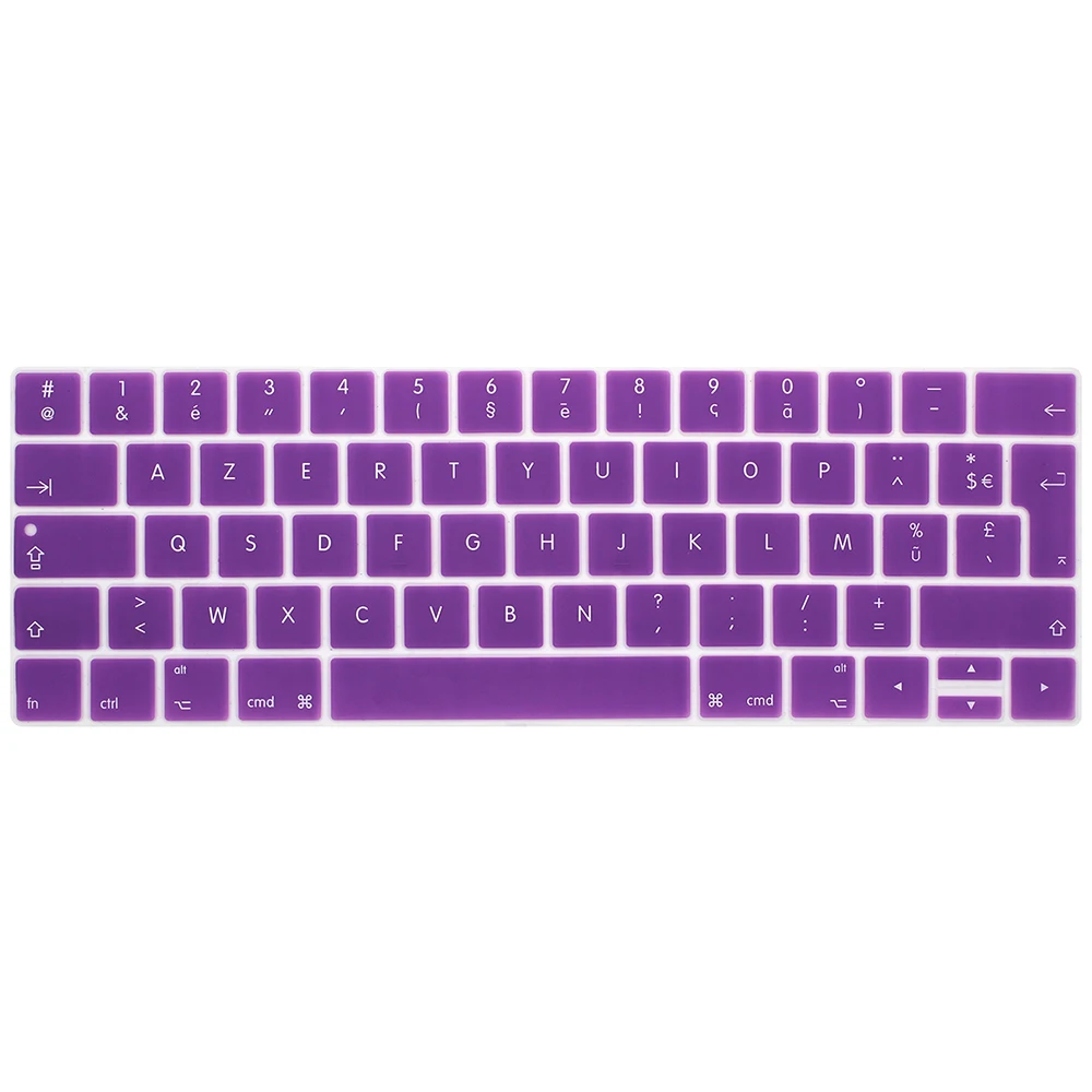 Силиконовый чехол для клавиатуры AZERTY с французским языком Macbook Pro Retina 13 15 тачбар