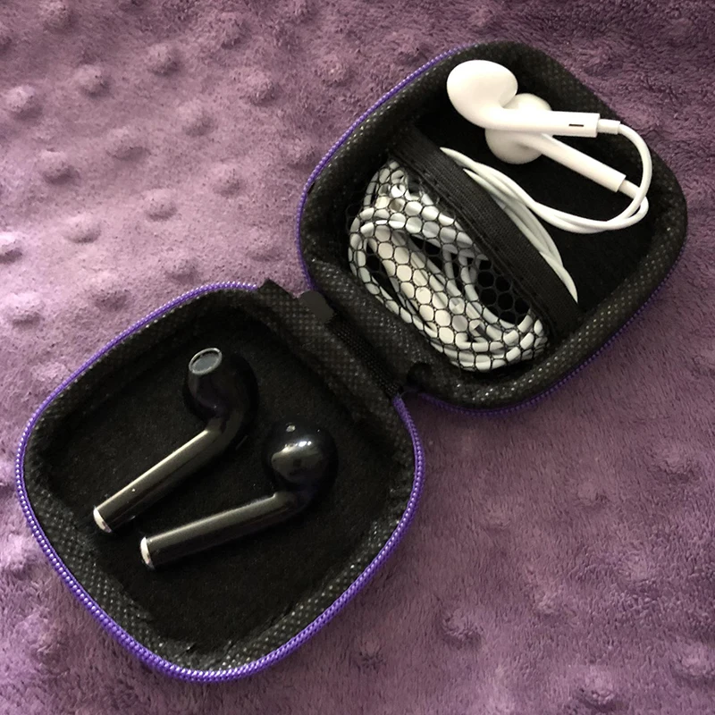 Overfly мини наушники из искусственной кожи Чехол Сумочка со змейкой Жесткий для
