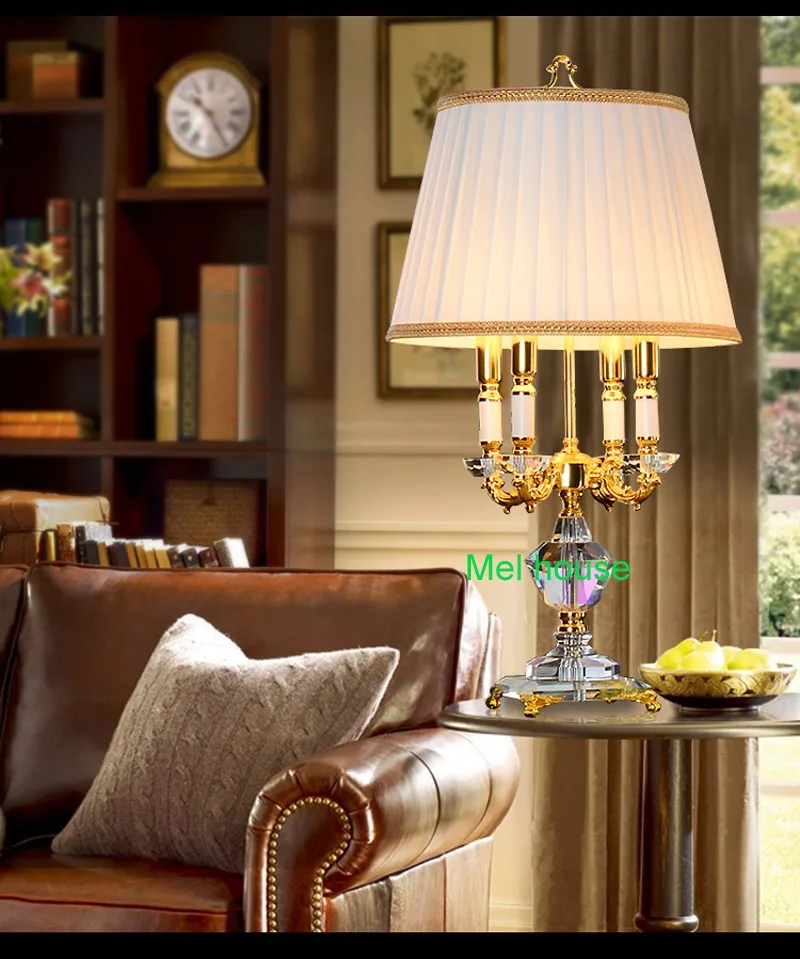 Домашний декор настольная лампа светодиодная с кристаллами для спальни