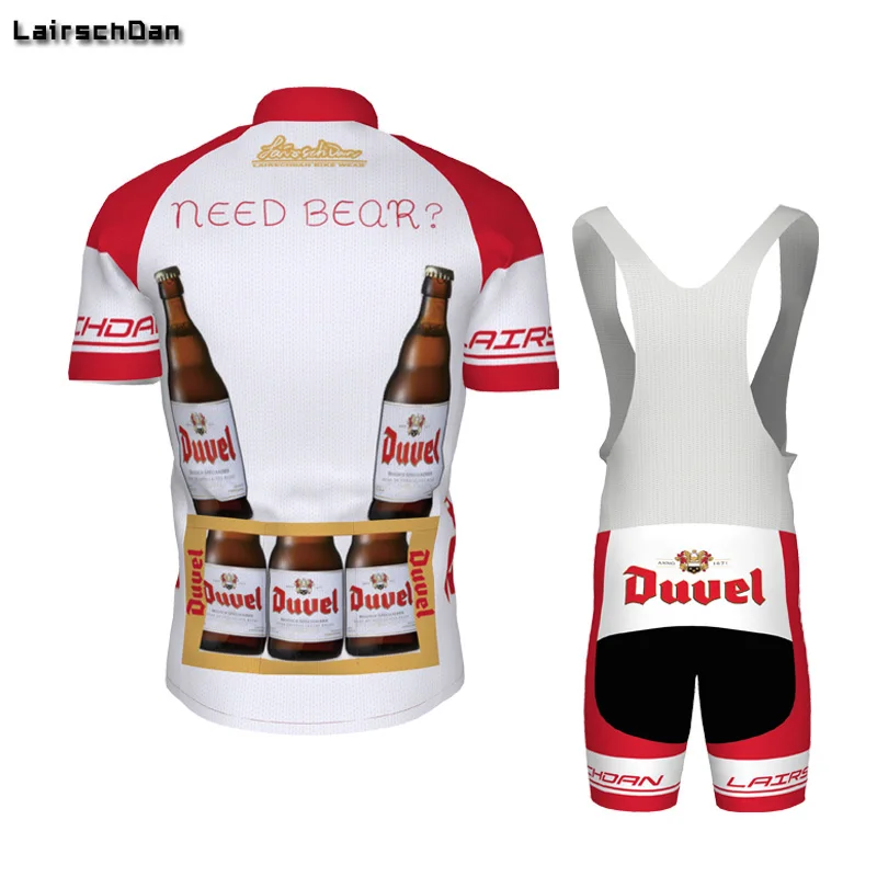 Lairschdan2019 DUVEL Beer Мужской комплект Джерси для велоспорта красная одежда Pro Team 9D