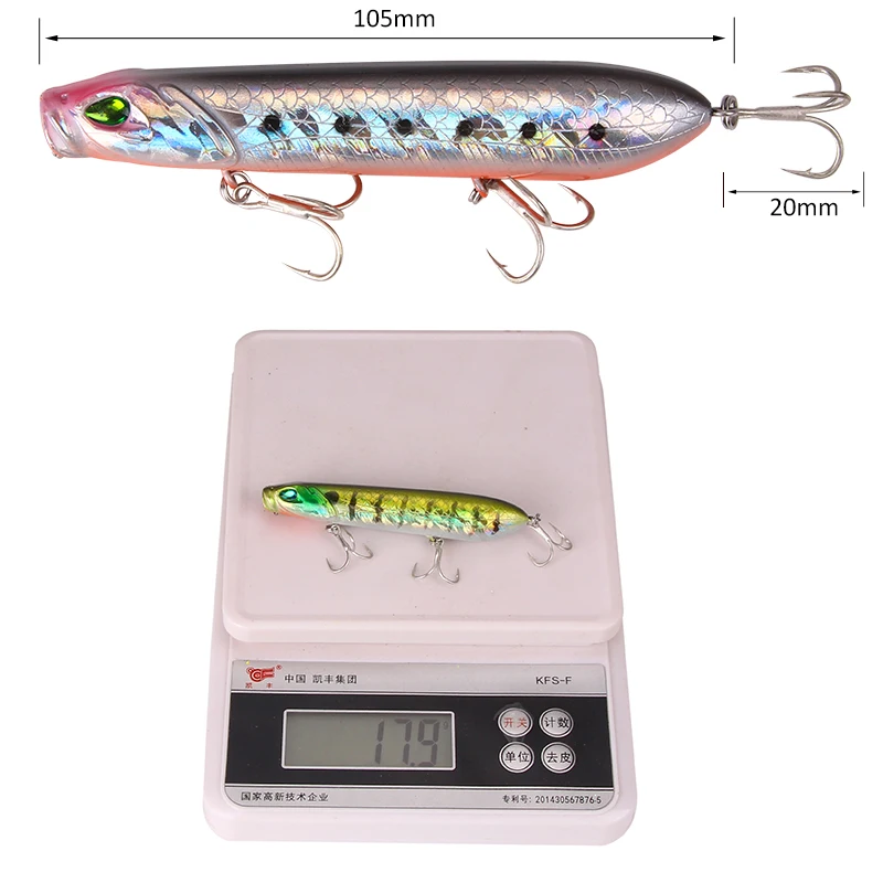 HAODIAOZHE 1Pcs Popper Bait Fishing Lure Crankbait Artificial Baits Sinking Wobblers Fish Lures With 6# Hooks Pesca YU411 | Спорт и