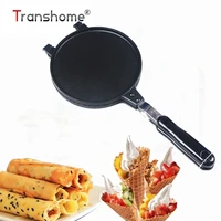 transhome 17cm non stick waffle maker ice cream cone maker egg roll mold baking pan for waffle cake bakeware baking tools home