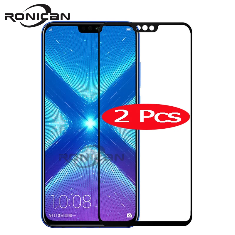 Закаленное стекло для Huawei Honor 8X 2 шт. оригинальная полная Защита экрана huawei honor 8x