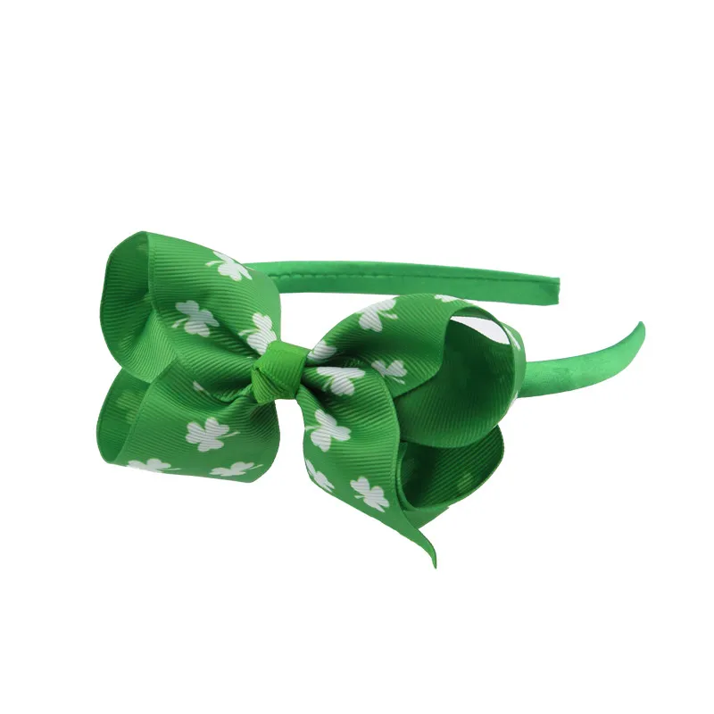 Бутик Shamrock Clover повязка для волос с принтом банты зеленый атласный комбинезон