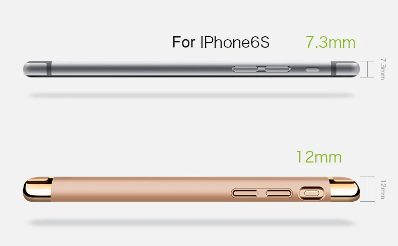 Перезаряжаемый чехол для внешнего резервного аккумулятора для iPhone 6, 6s, 7 Plus, внешний аккумулятор для iPhone 6, 6s, 7, чехол для зарядного устройства телефона