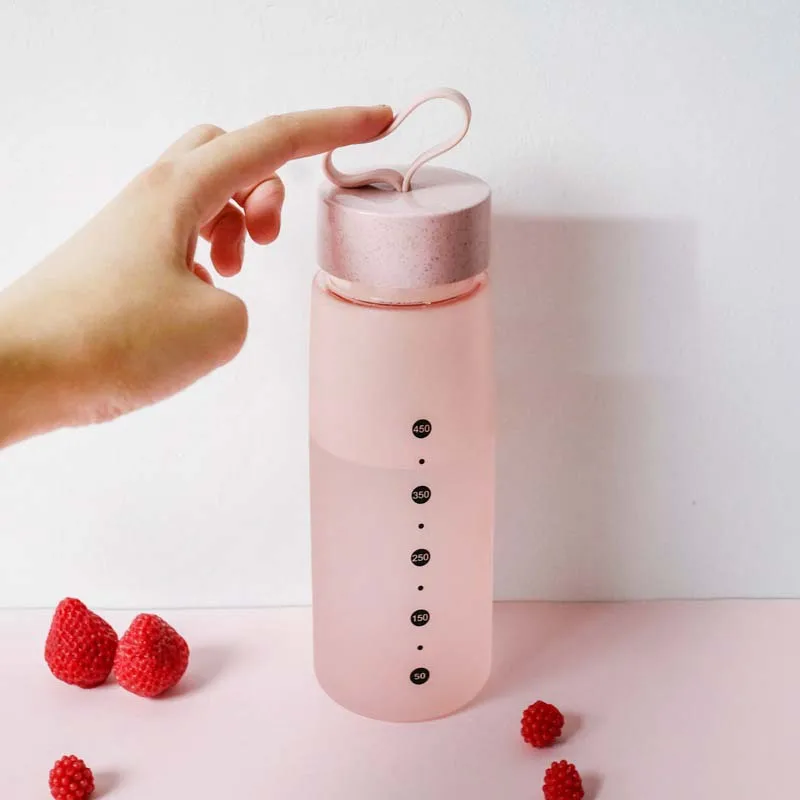 BPA бутылка для воды пластиковая Спортивная скраб герметичная Питьевая Бутылка портативная модная посуда для напитков Туристические Бутылки для влюбленных H1094
