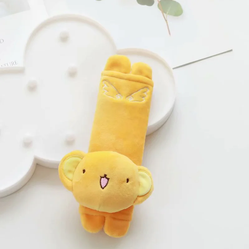 1 пара аниме сладкий Cardcaptor Sakura плюшевый хлопковый автомобильный ремень безопасности Чехол подголовник автомобиля Мягкий Отдых успокаивает Шею подушка мягкая игрушка
