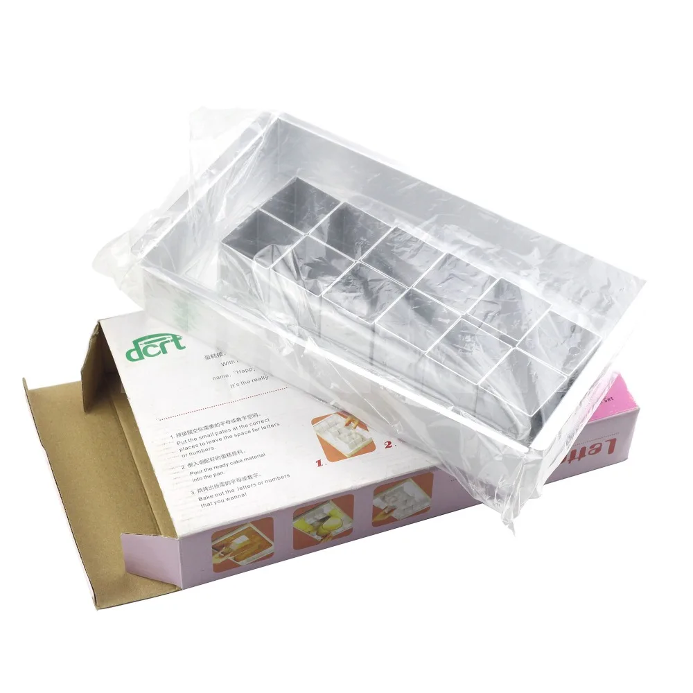 Алюминиевая прямоугольная форма для выпечки набор формы торта с буквами