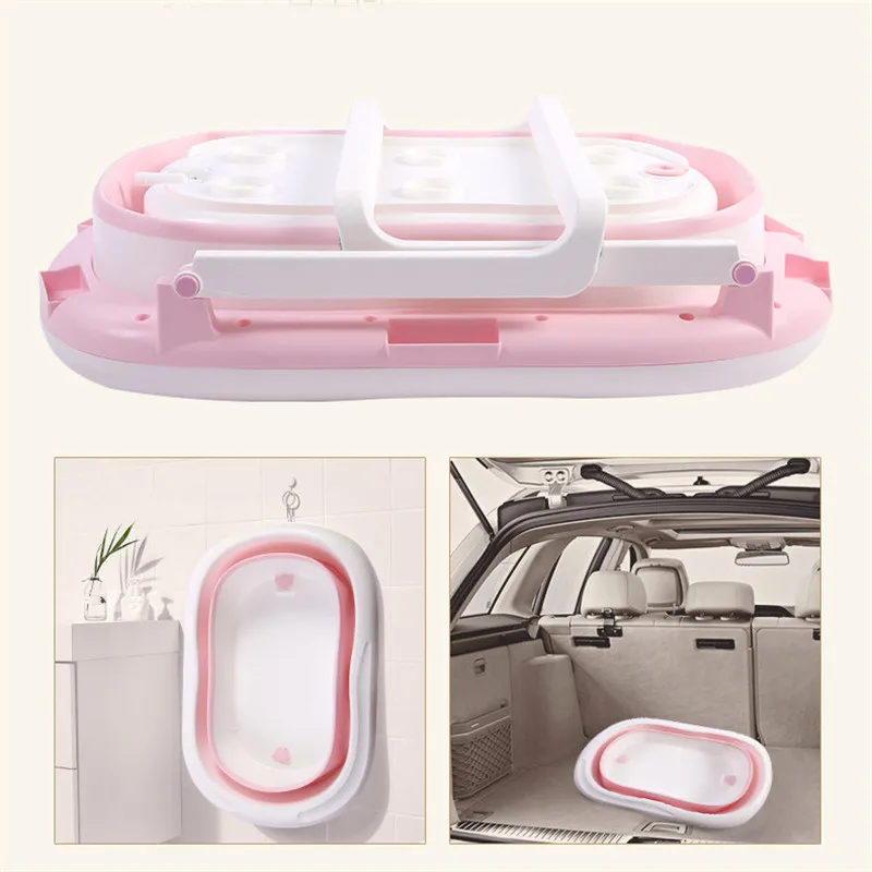 Многофункциональная Складная ванночка для детей, переносная пластиковая душевая трубка для ванной, увеличенная Детская ванна, бочка