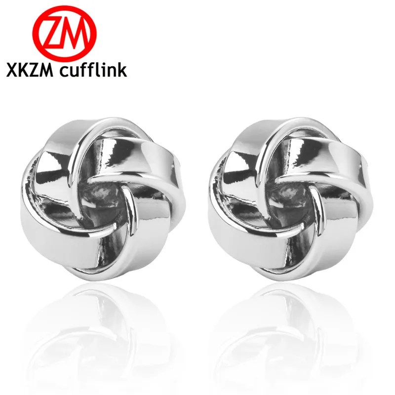 Бесплатная доставка Серебристые гладкие запонки для мужских французских
