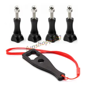 4 винта + гаечный ключ затянуть ручку Болт Винт для GoPro Go Pro Hero 10 9 8 7 6 5 4 max SJCAM аксессуары для камеры Xiaomi Yi