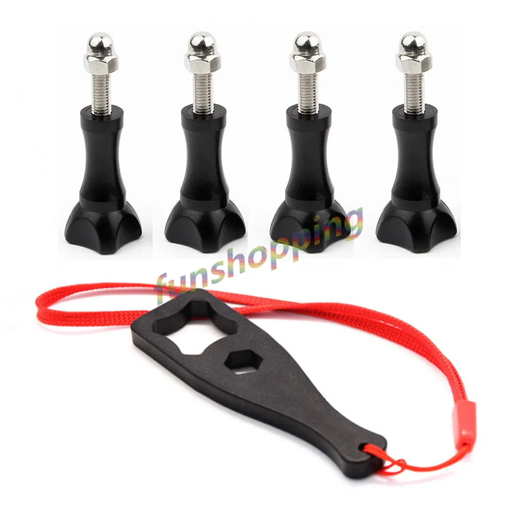 4X винты + гаечный ключ затянуть ручку Болт Винт для GoPro Go Pro Hero 4 3 2 SJ4000 SJ5000 SJCAM Xiaomi Yi