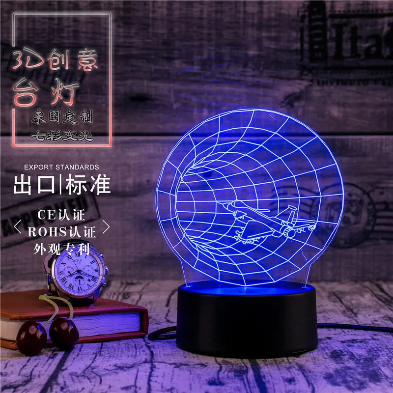 3D светодиодный светильник Novety креативный подарок ночник настольная лампа с