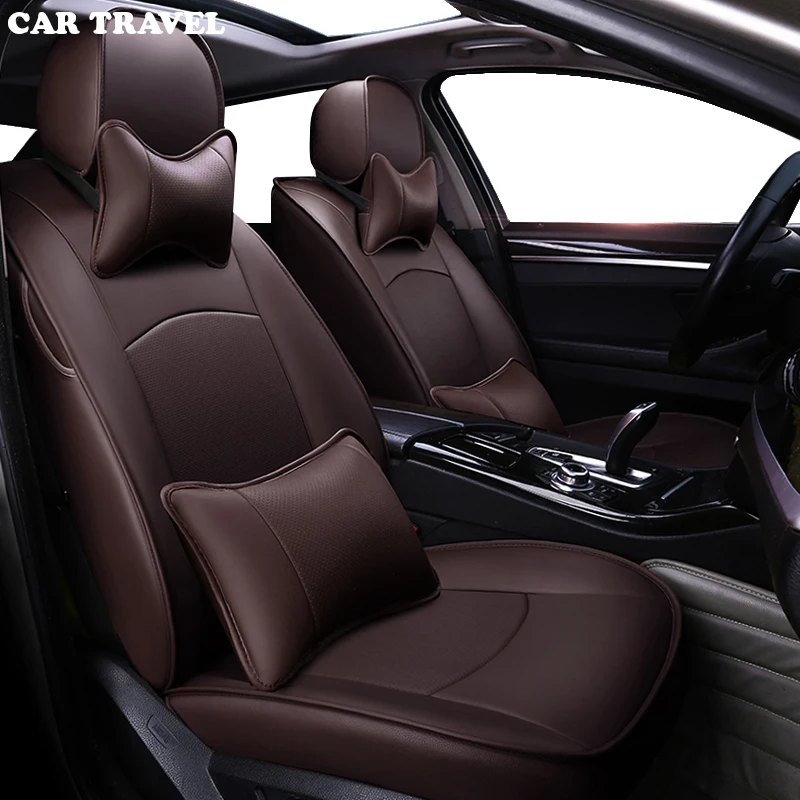 CAR TRAVEL custom real leather car seat covers for Volkswagen vw UP scirocco R36 Multivan Caravelle Sharan Variant GOLF Passat | Автомобили