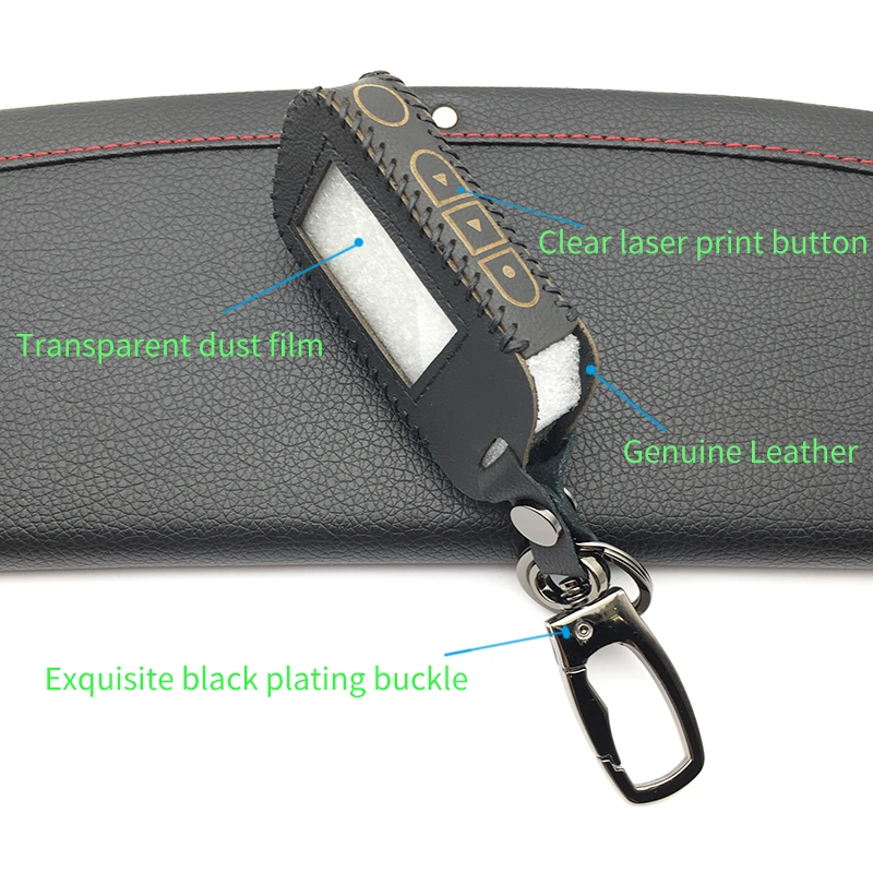 

Starline A93 Leather Case for Wtarline A93 A63 A36 A39 Lcd Two Way Car Remote Controller Auto Alarm