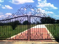 wrought iron gates prices  metal gate door estate gates