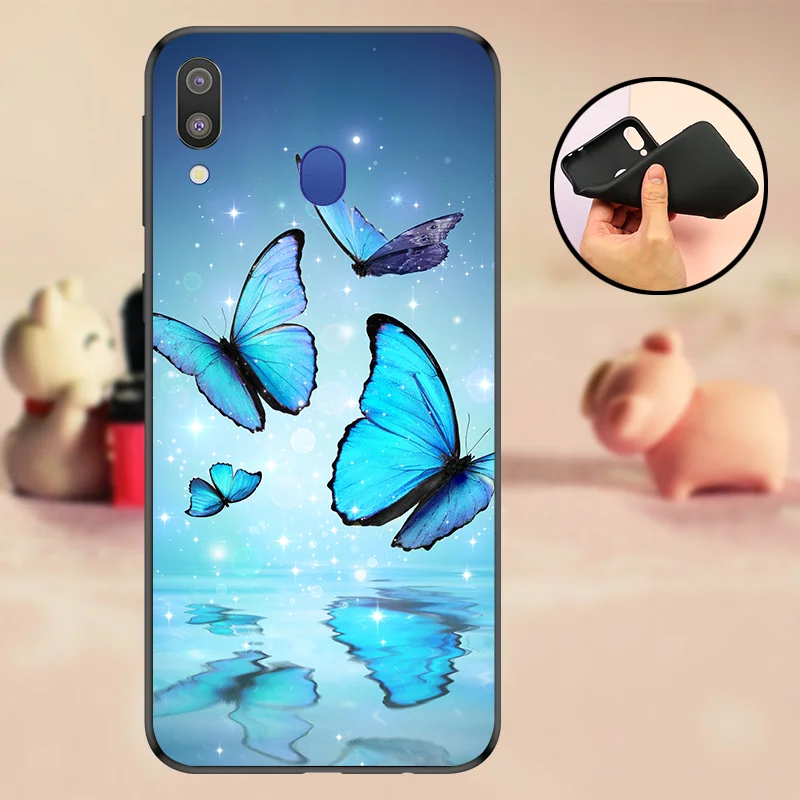 Черный Защитный чехол для Samsung A30 задняя крышка из силикона ТПУ A305F A 30 2019 A30S