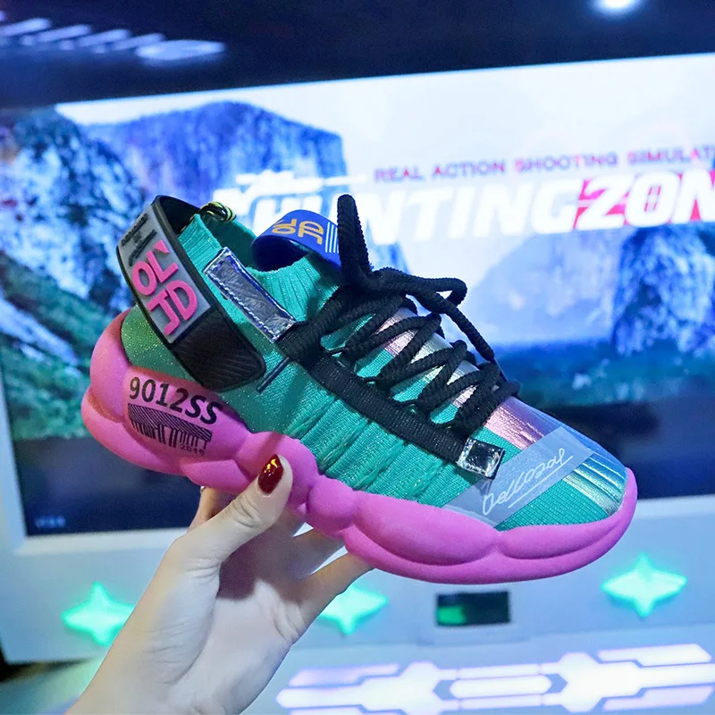 Модные женские кроссовки на плоской подошве 2019 женская обувь новые летние