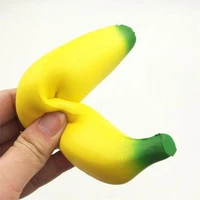 simulation banana strawberry squishy slow rising anti stress fidget fruits toys stress relief toy squeezing pu toy kids toy