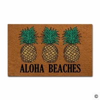 door mat entrance mat aloha beaches floor mat home decorative indoor outdoor doormat non woven fabric top 23 6x15 7