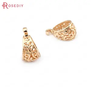 (33207-G)10 шт. 13x8 мм 24 к золотого цвета Латунь Подвески соединители застежки соединитель для бисера Ювелирных изделий фурнитура Аксессуары