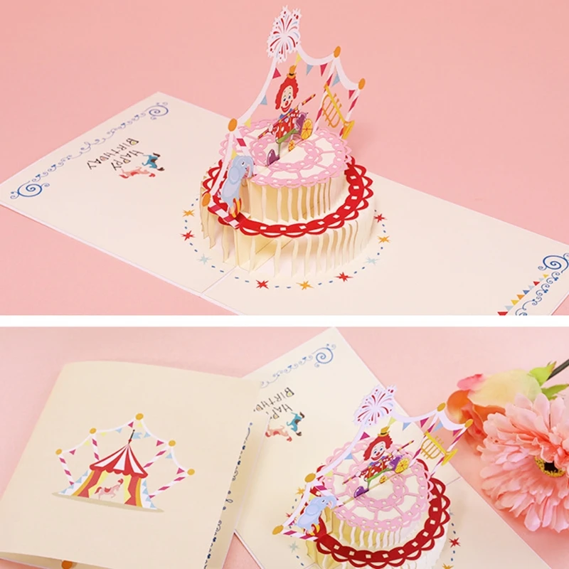 Забавные всплывающие 3d-открытки День Святого Валентина рождения годовщина