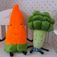 cute cartoon vegetables plush toy creative carrot broccoli plush pillow stuffed soft toys for children kids birthday xmas gift