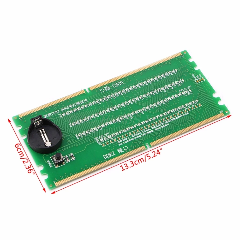 Тестер DDR2 и DDR3 2 в 1 с подсветкой для материнской платы | Компьютеры офис