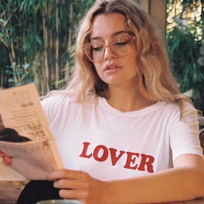 BKLD Fashion T shirt Women 2018 New Short Sleeve O-neck Casual Summer Top LOVER Letter Print Female T-shirt Harajuku Tshirt Tees | Женская