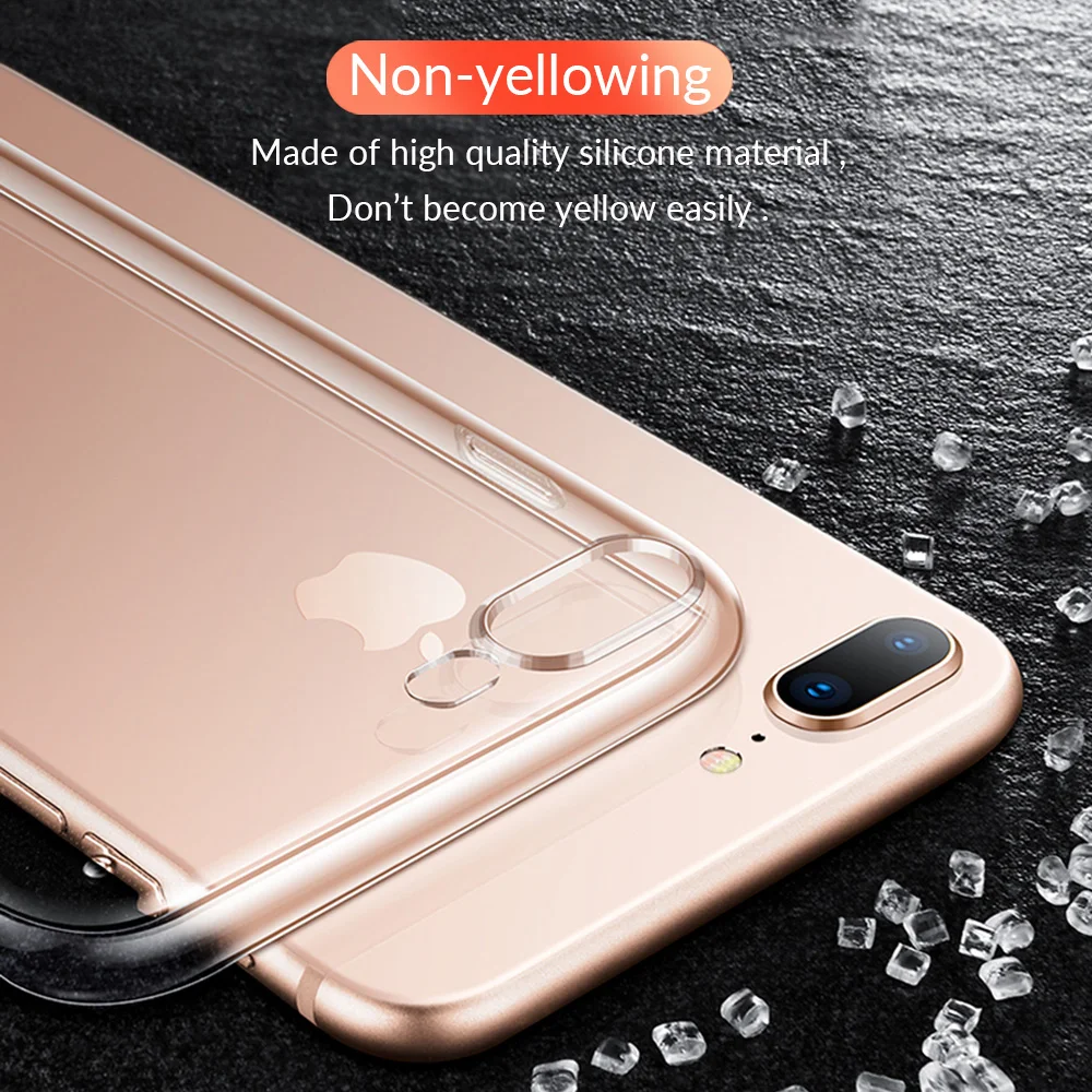 HD Прозрачный чехол для iPhone X XS 11 Pro Max телефона Силиконовый мягкий прозрачный XR 8 7 6 S
