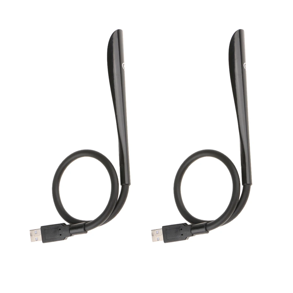 

2pcs USB Keyboard Lights LED Lamp Portable Flexible Light Book Reading for Notebook Compute Laptop Desktop Mini Bright Foldable
