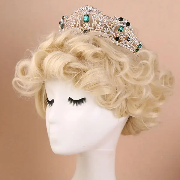 Диадемы e coroas De Casamento Корона Azul тиара де cristal Luxo сделать Noiva Cabelo Joias acessorio|tiara veil|tiara