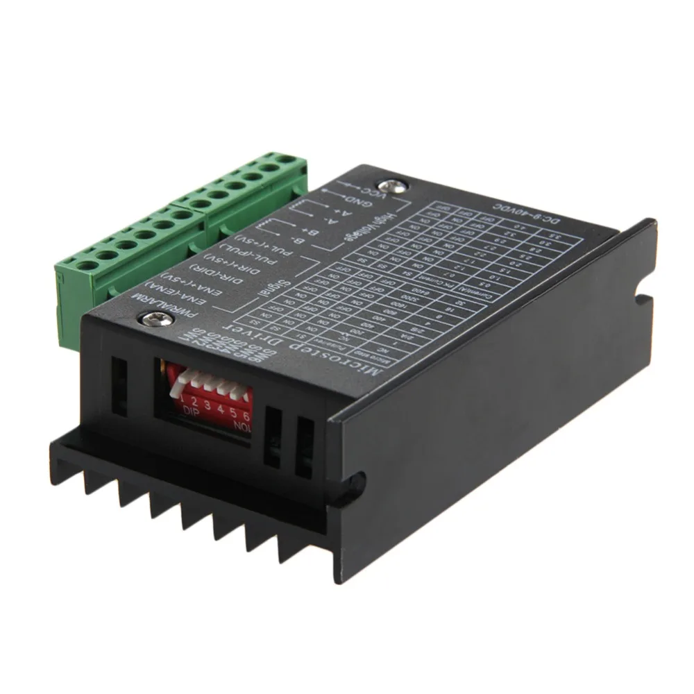 TB6600 одноосный 40V 4A шаговый двигатель драйвер контроллера 9 ~ 42V микро шаг CNC