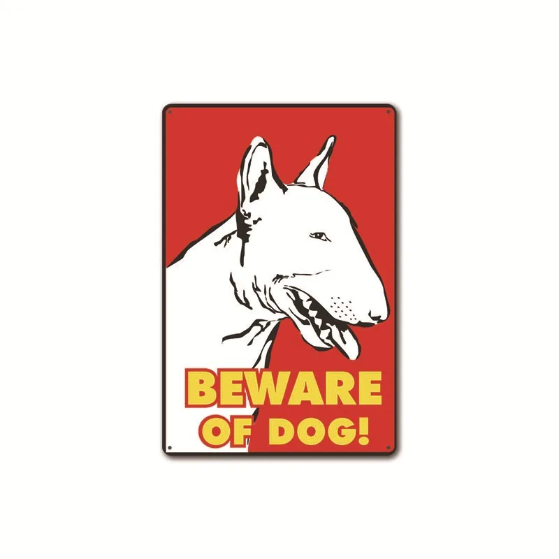 Be ware of Dogs Предупреждение ющие металлические жестяные вывески для дома стены